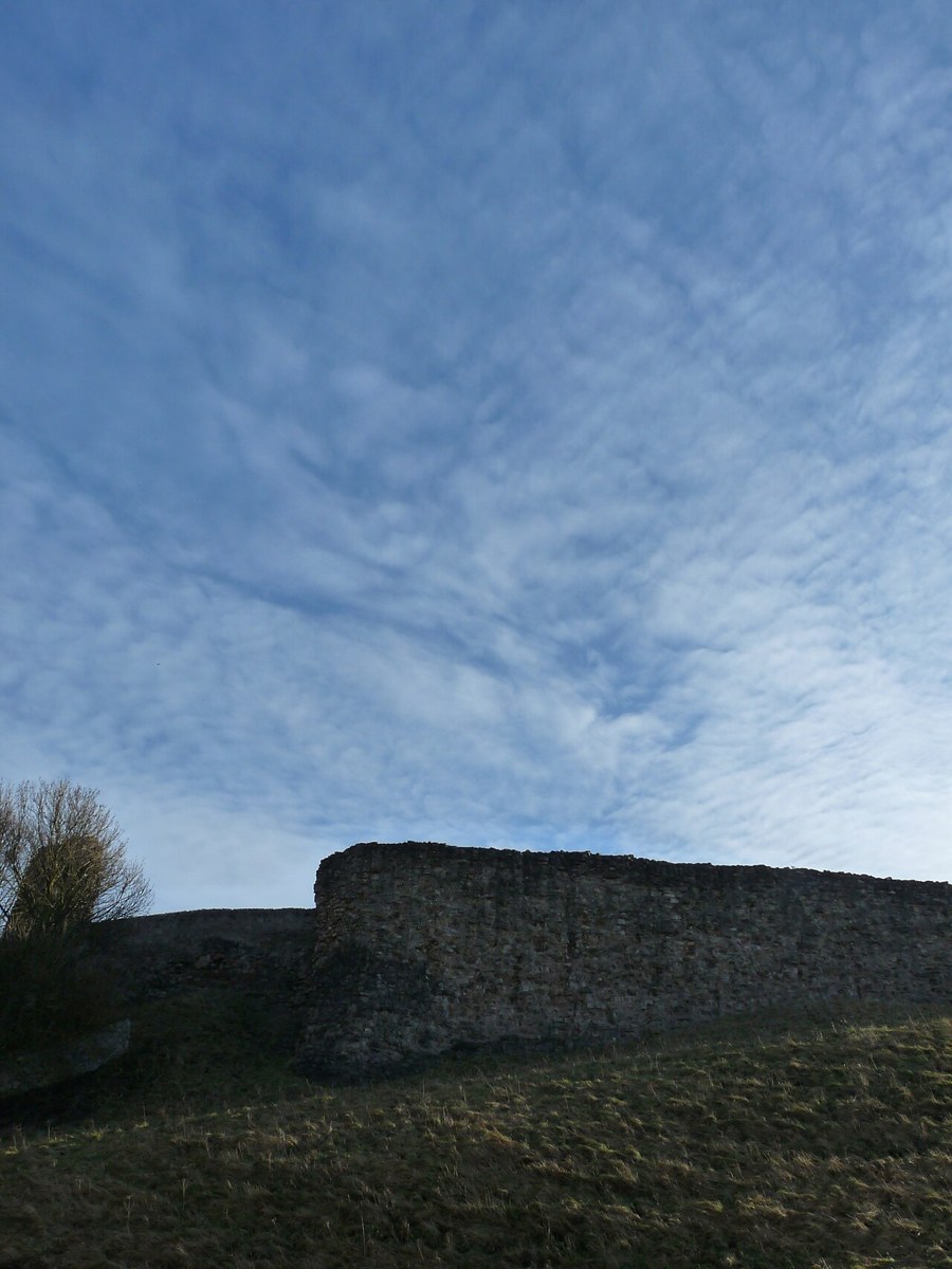 Photograph of Berwick Castle and Ramparts · atmospheric colour edit