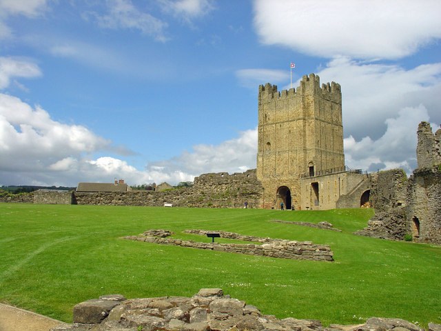 Photograph of Richmond Castle · atmospheric colour edit