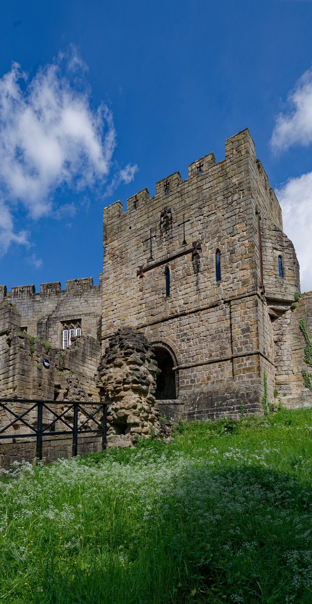 Photograph of Prudhoe Castle · atmospheric colour edit