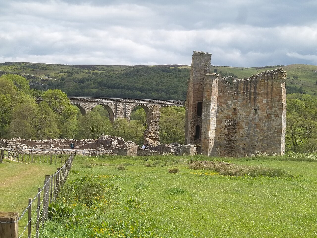 Photograph of Edlingham Castle · atmospheric colour edit