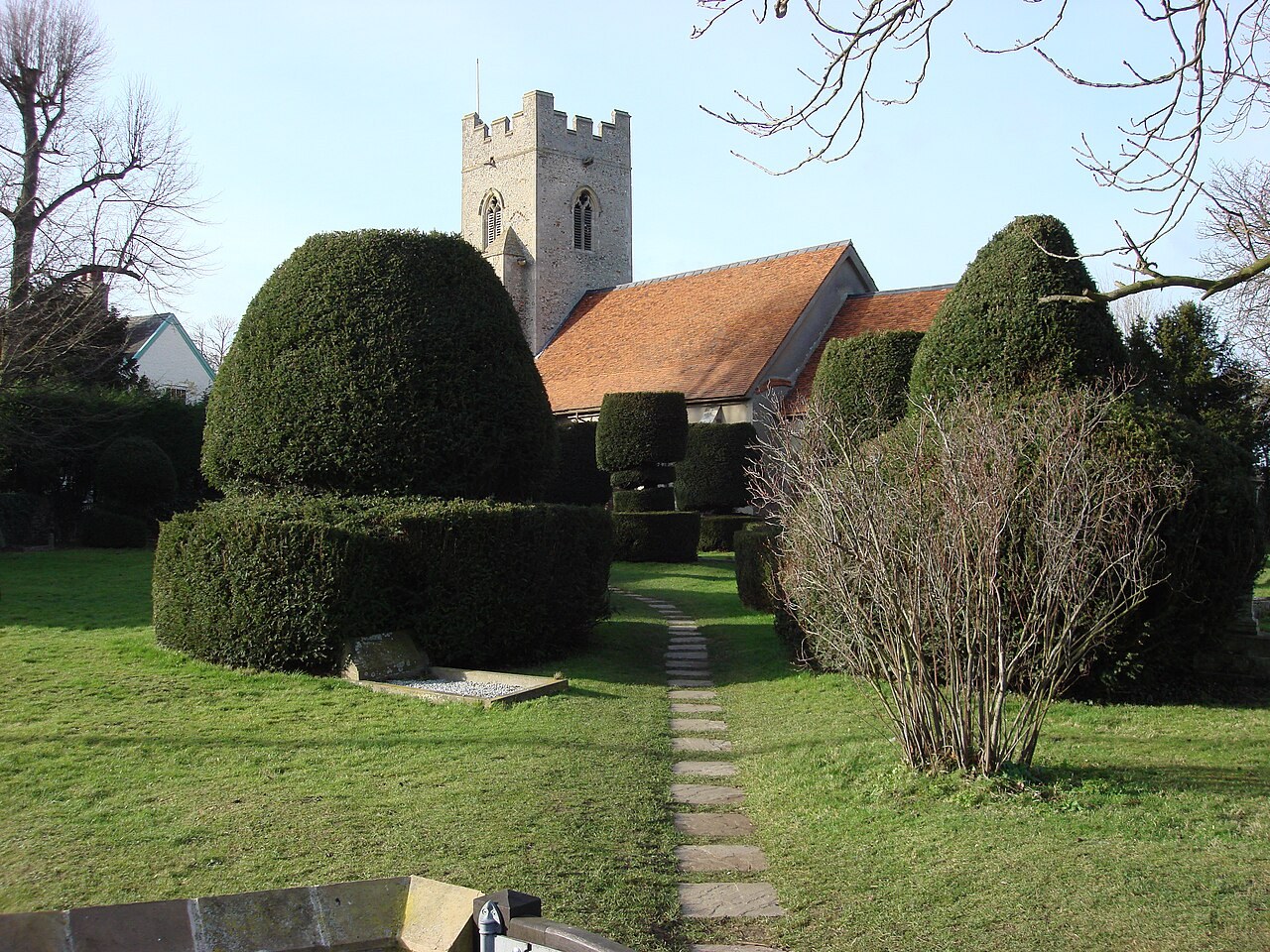Photograph of Borley Church · atmospheric colour edit